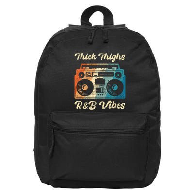 Thick Thighs R&B Vibes 16 in Basic Backpack