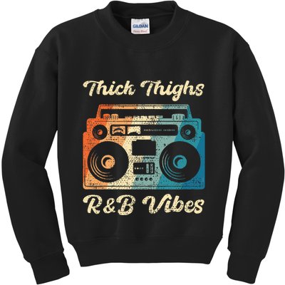 Thick Thighs R&B Vibes Kids Sweatshirt