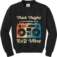 Thick Thighs R&B Vibes Kids Sweatshirt