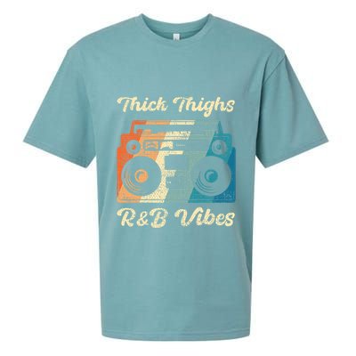 Thick Thighs R&B Vibes Sueded Cloud Jersey T-Shirt