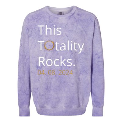 This Totality Rocks Solar Eclipse 2024 Colorblast Crewneck Sweatshirt