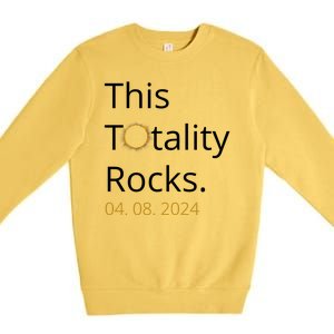 This Totality Rocks Solar Eclipse 2024 Premium Crewneck Sweatshirt