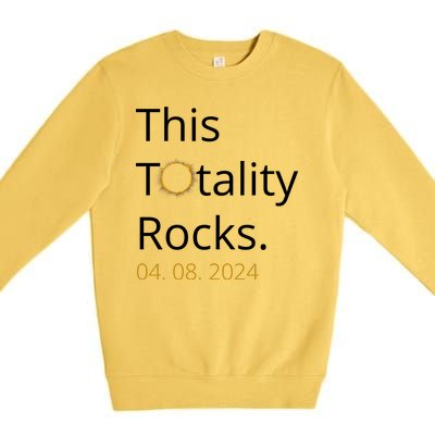 This Totality Rocks Solar Eclipse 2024 Premium Crewneck Sweatshirt