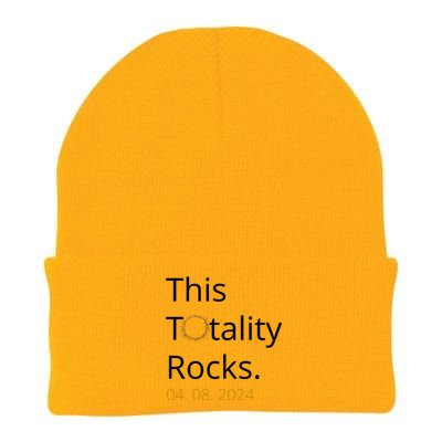 This Totality Rocks Solar Eclipse 2024 Knit Cap Winter Beanie