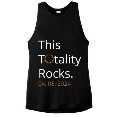 This Totality Rocks Solar Eclipse 2024 Ladies PosiCharge Tri-Blend Wicking Tank