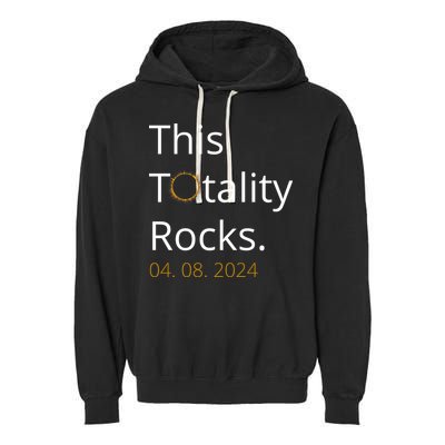 This Totality Rocks Solar Eclipse 2024 Garment-Dyed Fleece Hoodie