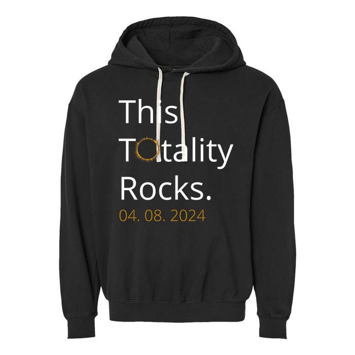 This Totality Rocks Solar Eclipse 2024 Garment-Dyed Fleece Hoodie