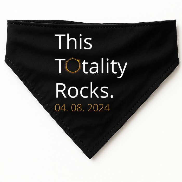 This Totality Rocks Solar Eclipse 2024 USA-Made Doggie Bandana
