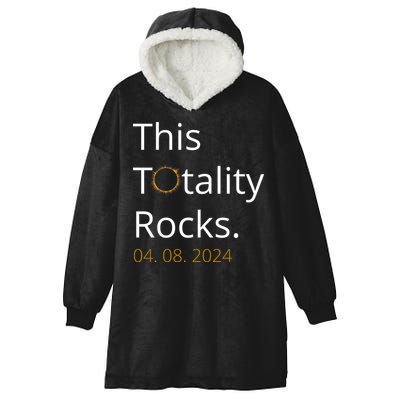 This Totality Rocks Solar Eclipse 2024 Hooded Wearable Blanket