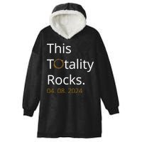 This Totality Rocks Solar Eclipse 2024 Hooded Wearable Blanket