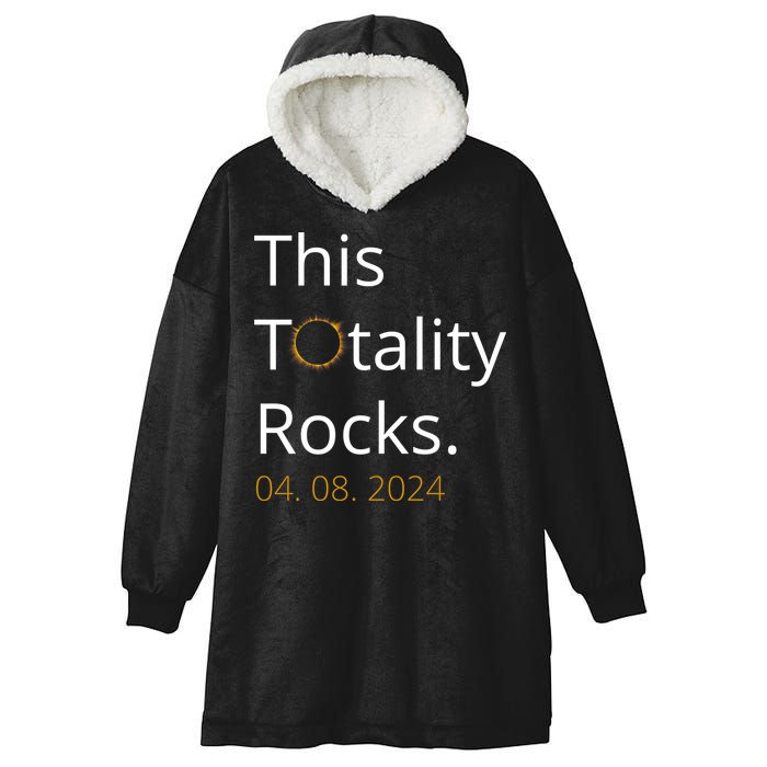 This Totality Rocks Solar Eclipse 2024 Hooded Wearable Blanket