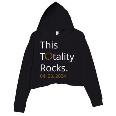This Totality Rocks Solar Eclipse 2024 Crop Fleece Hoodie