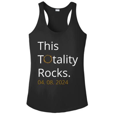This Totality Rocks Solar Eclipse 2024 Ladies PosiCharge Competitor Racerback Tank