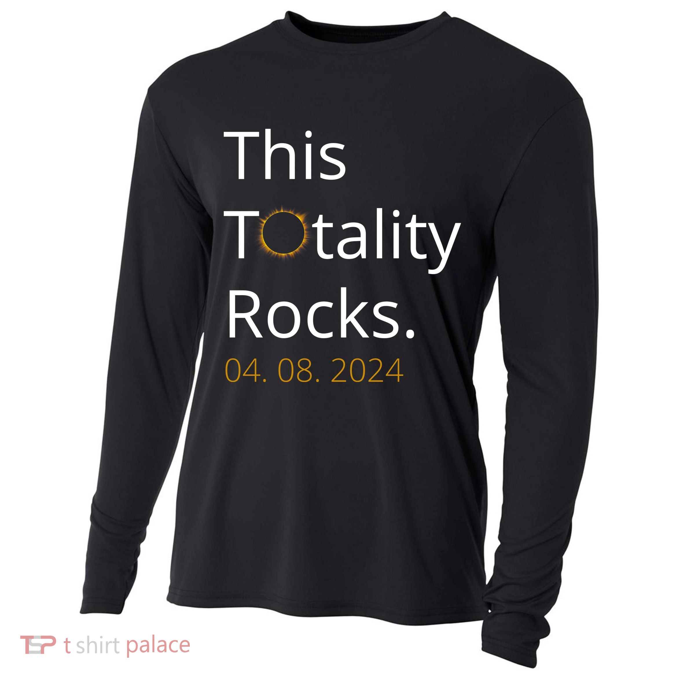 This Totality Rocks Solar Eclipse 2024 Cooling Performance Long Sleeve Crew