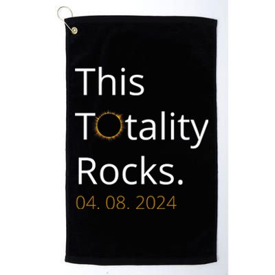 This Totality Rocks Solar Eclipse 2024 Platinum Collection Golf Towel