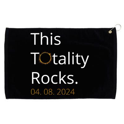 This Totality Rocks Solar Eclipse 2024 Grommeted Golf Towel