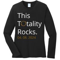 This Totality Rocks Solar Eclipse 2024 Ladies Long Sleeve Shirt