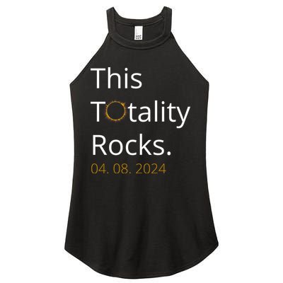 This Totality Rocks Solar Eclipse 2024 Women's Perfect Tri Rocker Tank