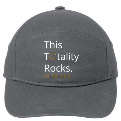 This Totality Rocks Solar Eclipse 2024 7-Panel Snapback Hat