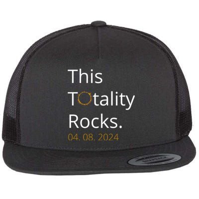 This Totality Rocks Solar Eclipse 2024 Flat Bill Trucker Hat