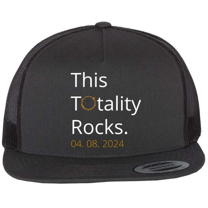 This Totality Rocks Solar Eclipse 2024 Flat Bill Trucker Hat