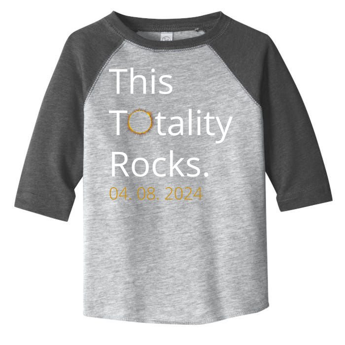 This Totality Rocks Solar Eclipse 2024 Toddler Fine Jersey T-Shirt