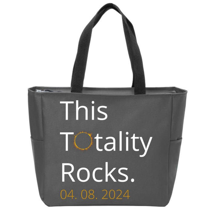 This Totality Rocks Solar Eclipse 2024 Zip Tote Bag