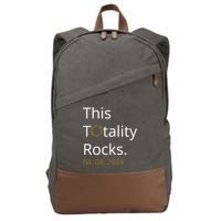 This Totality Rocks Solar Eclipse 2024 Cotton Canvas Backpack