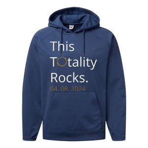 This Totality Rocks Solar Eclipse 2024 Performance Fleece Hoodie