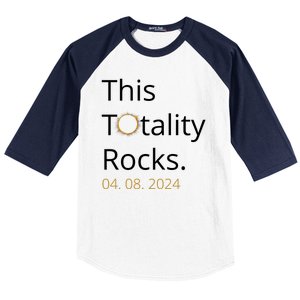 This Totality Rocks Solar Eclipse 2024 Baseball Sleeve Shirt