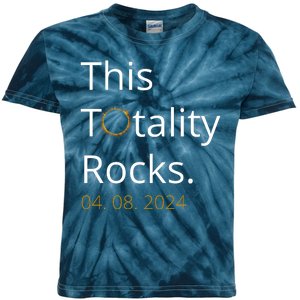 This Totality Rocks Solar Eclipse 2024 Kids Tie-Dye T-Shirt