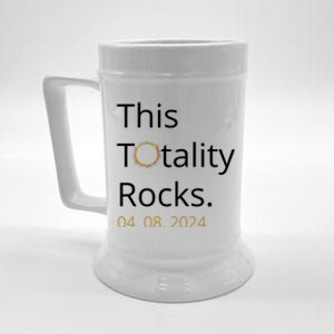 This Totality Rocks Solar Eclipse 2024 Beer Stein