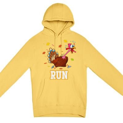 Thanksgiving Turkey Running Outfit Gear Costume Turkey Trot Premium Pullover Hoodie