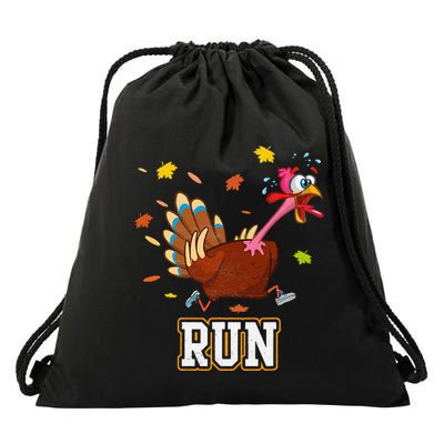 Thanksgiving Turkey Running Outfit Gear Costume Turkey Trot Drawstring Bag