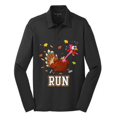 Thanksgiving Turkey Running Outfit Gear Costume Turkey Trot Silk Touch Performance Long Sleeve Polo