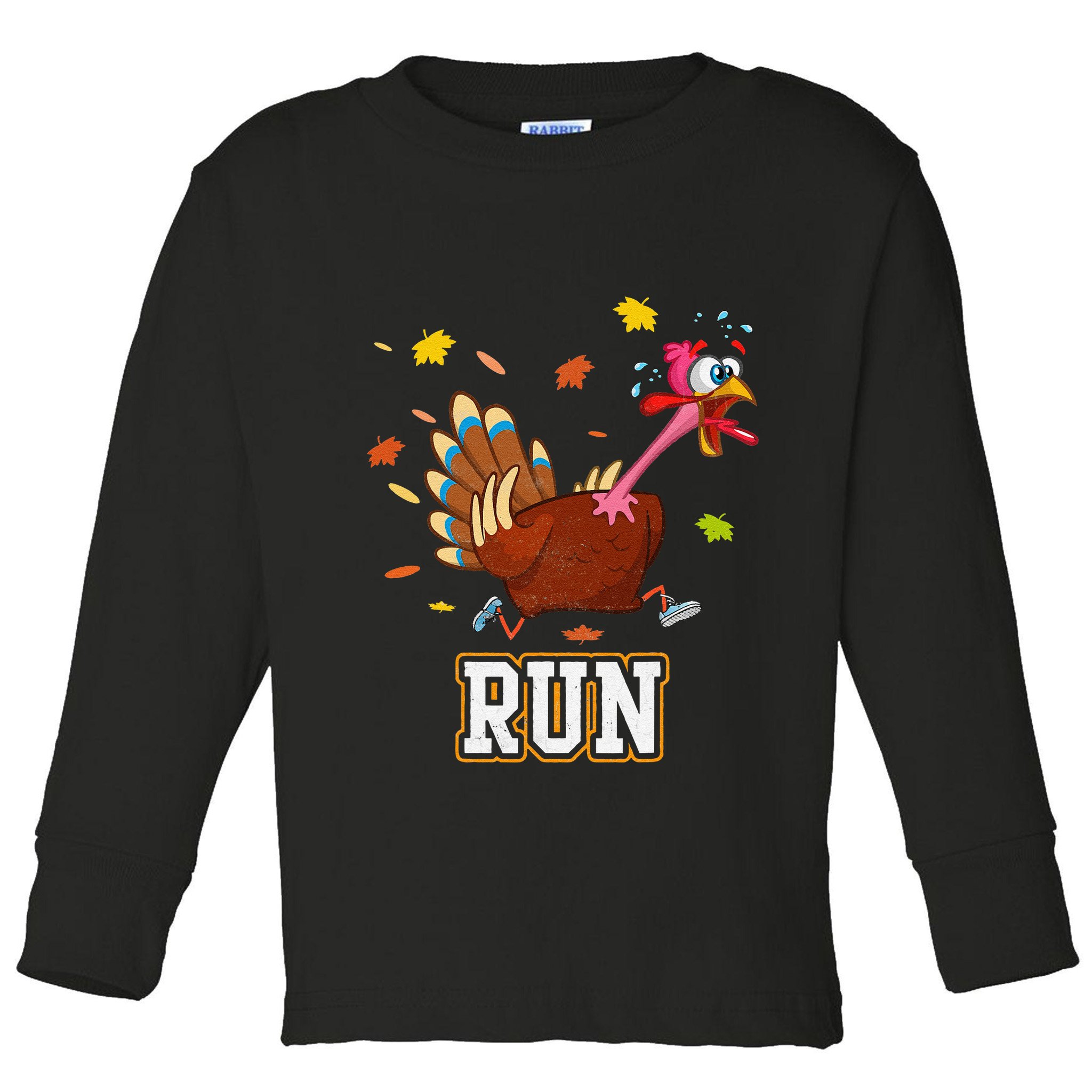 Thanksgiving Turkey Running Outfit Gear Costume Turkey Trot Toddler Long Sleeve Shirt
