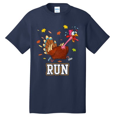 Thanksgiving Turkey Running Outfit Gear Costume Turkey Trot Tall T-Shirt