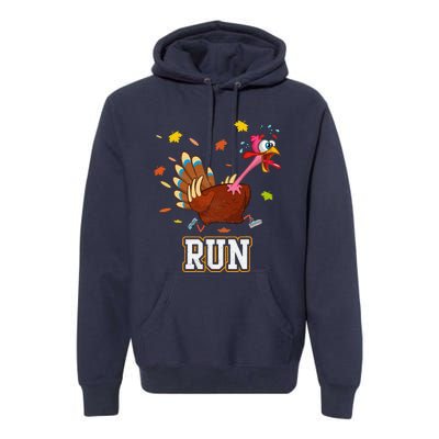 Thanksgiving Turkey Running Outfit Gear Costume Turkey Trot Premium Hoodie