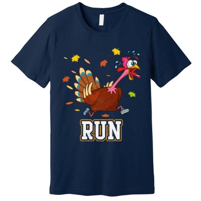 Thanksgiving Turkey Running Outfit Gear Costume Turkey Trot Premium T-Shirt