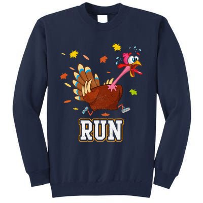 Thanksgiving Turkey Running Outfit Gear Costume Turkey Trot Tall Sweatshirt