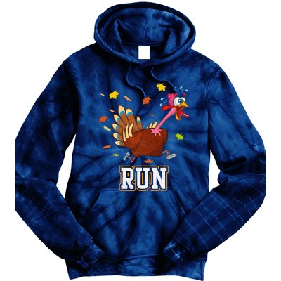 Thanksgiving Turkey Running Outfit Gear Costume Turkey Trot Tie Dye Hoodie