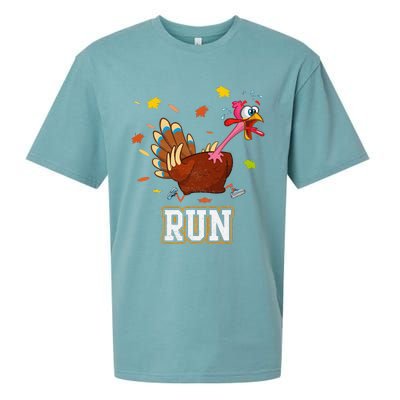 Thanksgiving Turkey Running Outfit Gear Costume Turkey Trot Sueded Cloud Jersey T-Shirt