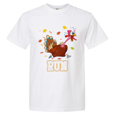 Thanksgiving Turkey Running Outfit Gear Costume Turkey Trot Garment-Dyed Heavyweight T-Shirt