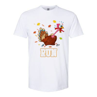 Thanksgiving Turkey Running Outfit Gear Costume Turkey Trot Softstyle CVC T-Shirt