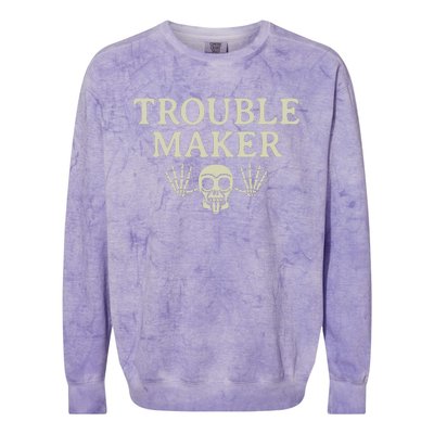 Troublemaker Colorblast Crewneck Sweatshirt