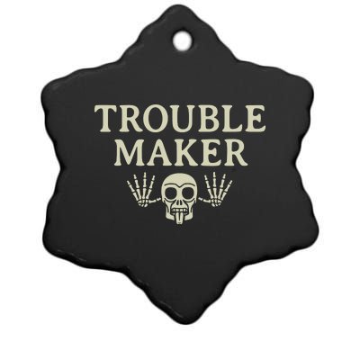 Troublemaker Ceramic Star Ornament