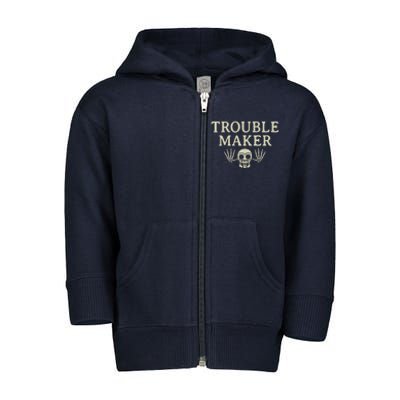 Troublemaker Toddler Zip Fleece Hoodie