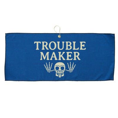 Troublemaker Large Microfiber Waffle Golf Towel