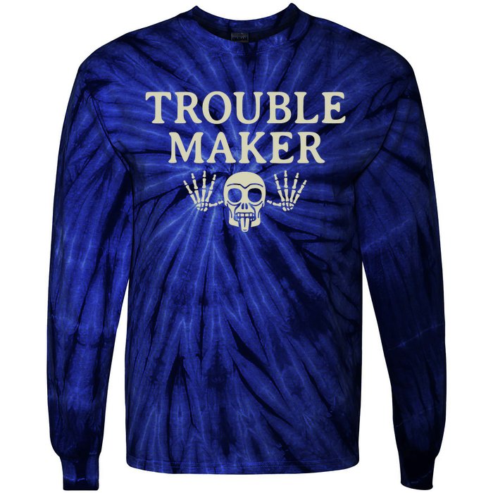 Troublemaker Tie-Dye Long Sleeve Shirt