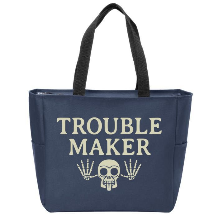 Troublemaker Zip Tote Bag